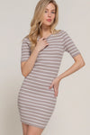 Stripe Sweater Mini Dress