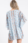 Could It Be Love Floral Kimono-Blue