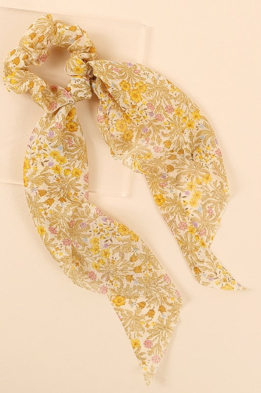 Escape to the Beach Hair Tie-Yellow