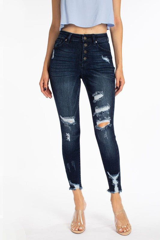 The Kristy Dark Wash Kancan Jeans