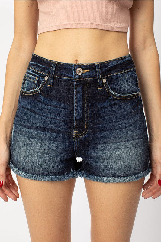 Dark Wash Kancan Shorts