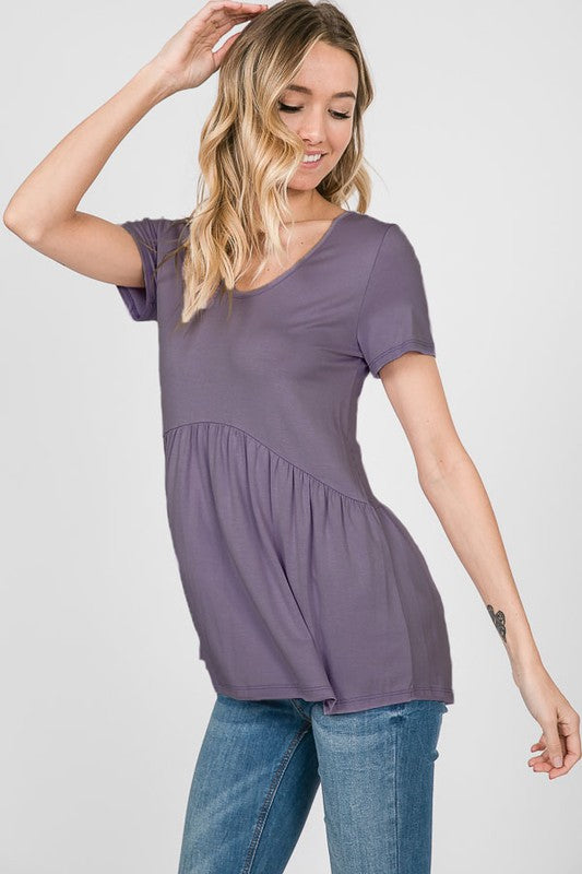 Time Together Dusty Purple Top