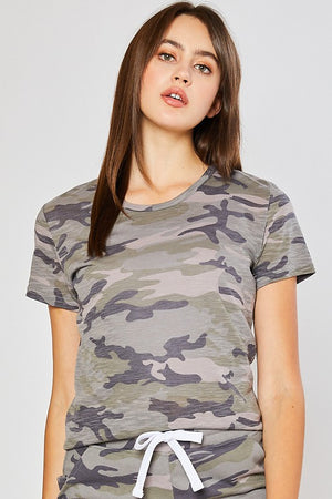 When You're With Me Camo Tee-Forest