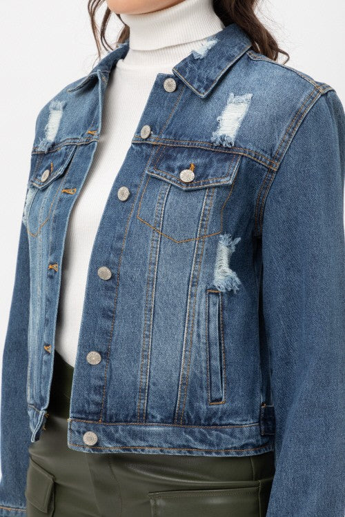 Pure Romance Blue Denim Jacket