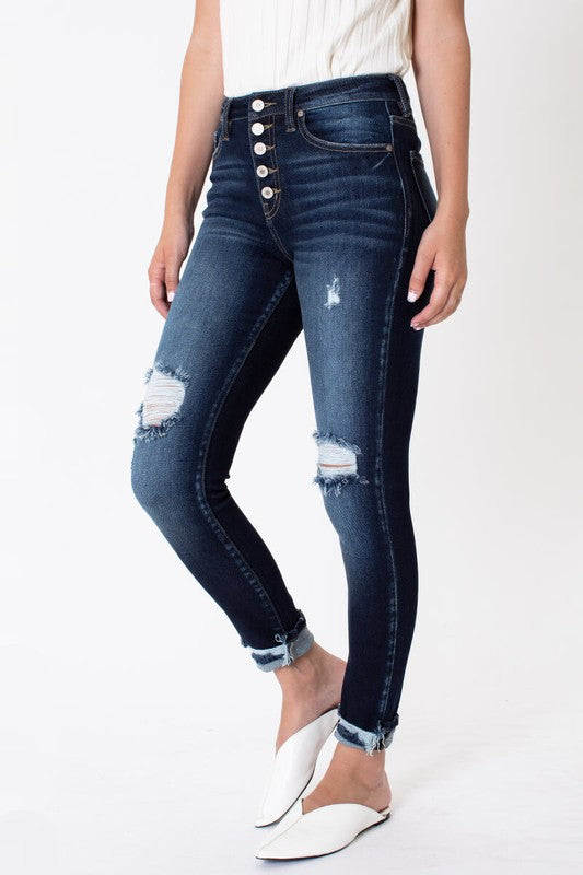Kelly Button Fly Kancan Jeans