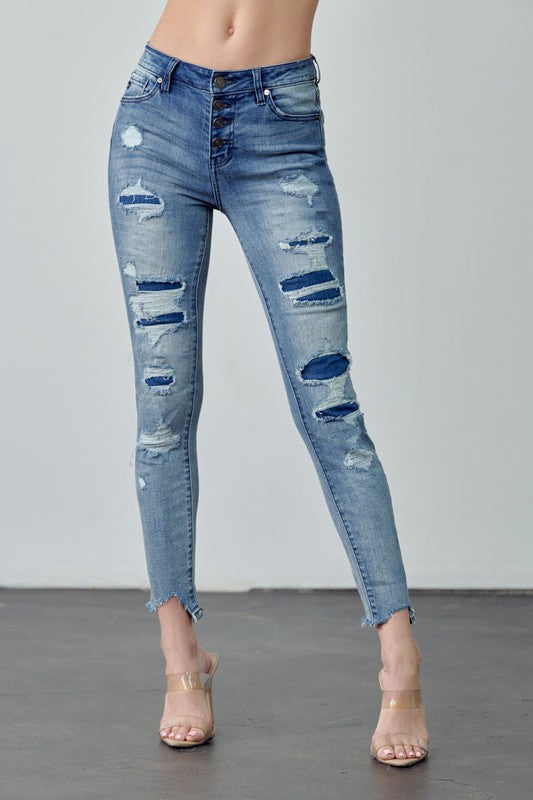The Miranda Mid Rise Kancan Jeans