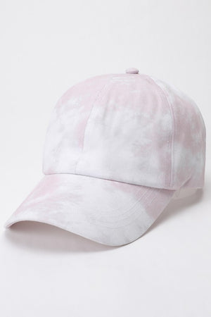 Tie Dye Ball Cap- Dusty Pink