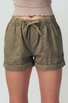 Sandy Beach Olive Shorts