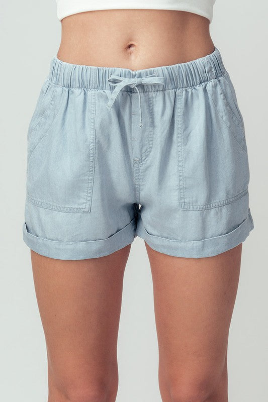 Sandy Beach Light Blue Shorts