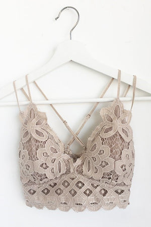You're So Gorgeous Bralette-Light Taupe