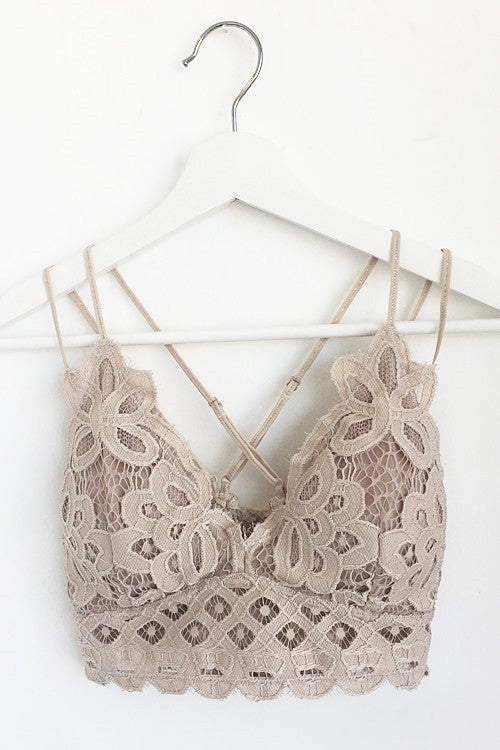 You're So Gorgeous Bralette-Light Taupe