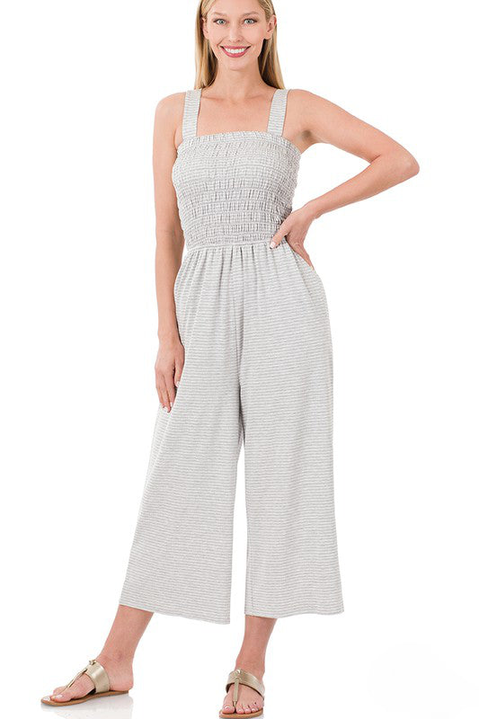 You are the One Striped Jumpsuit