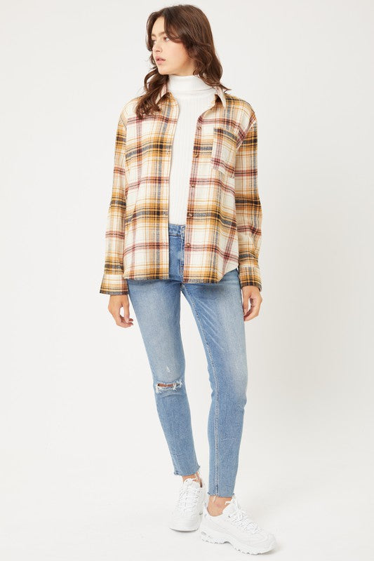 Falling For You Saffron Flannel