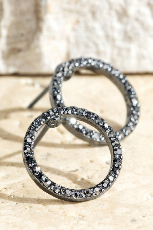 Circle Stud Earrings