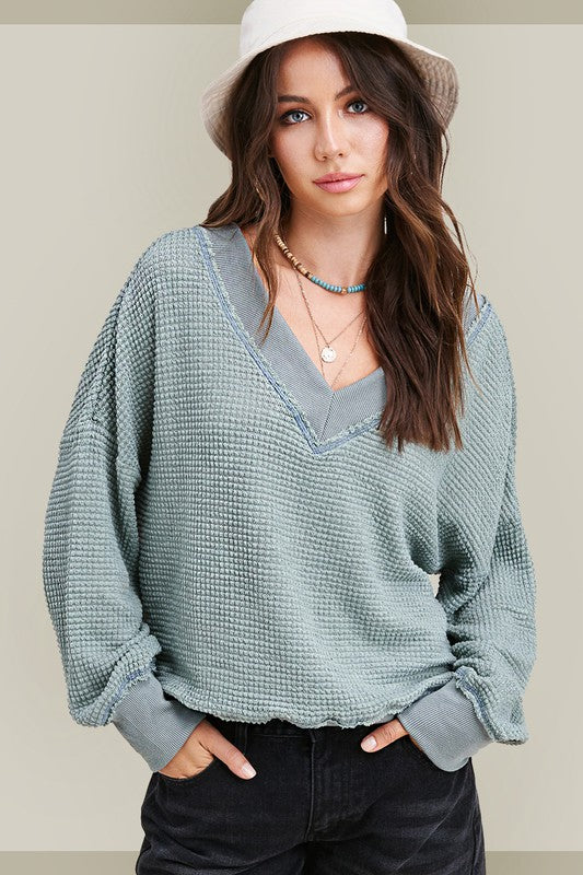 Keep Dreaming Of Love Sage Top