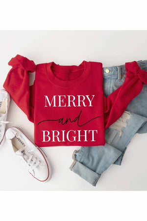 Merry and Bright Graphic Sweatshirt