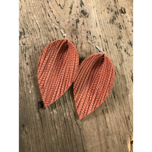 Cinnamon Leather Earrings