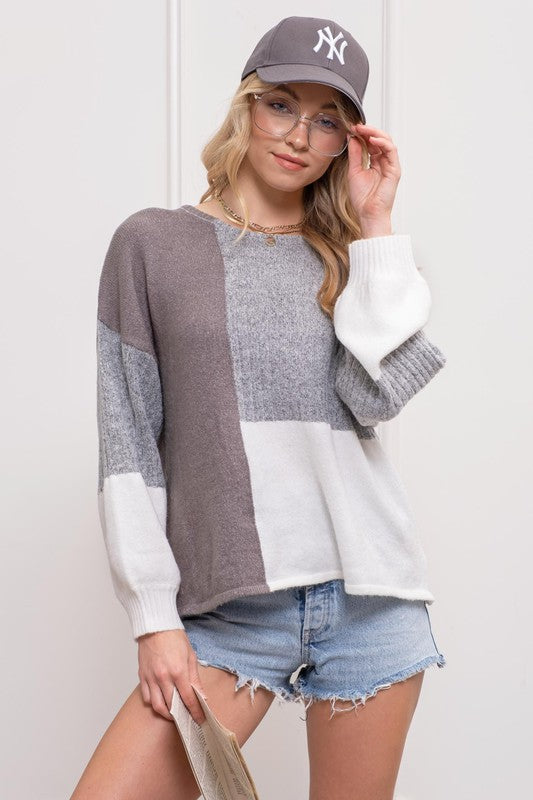 Fond Of You Grey Sweater