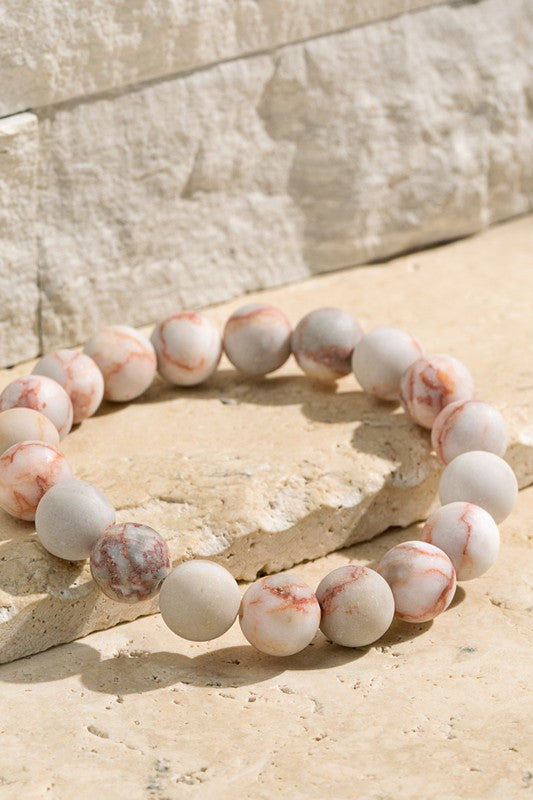 Natural Stone Beaded Bracelet