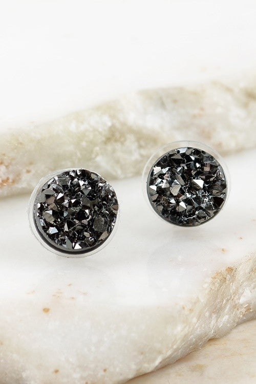 Sparkling Black Earrings