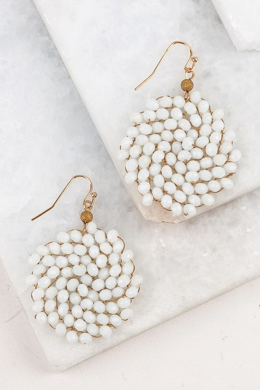 Looking Pretty Earrings-White
