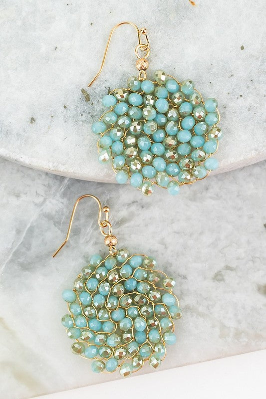 Looking Pretty Earrings-Teal