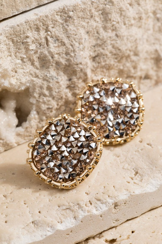Gold Glitter Earrings