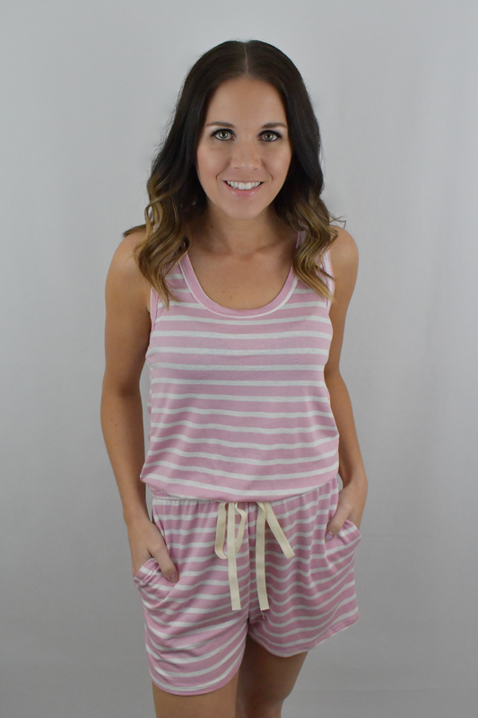 Weekend Dreams Stripe Romper