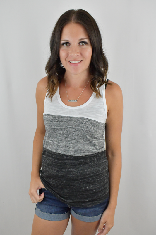 Time and Time Again Colorblock Tank