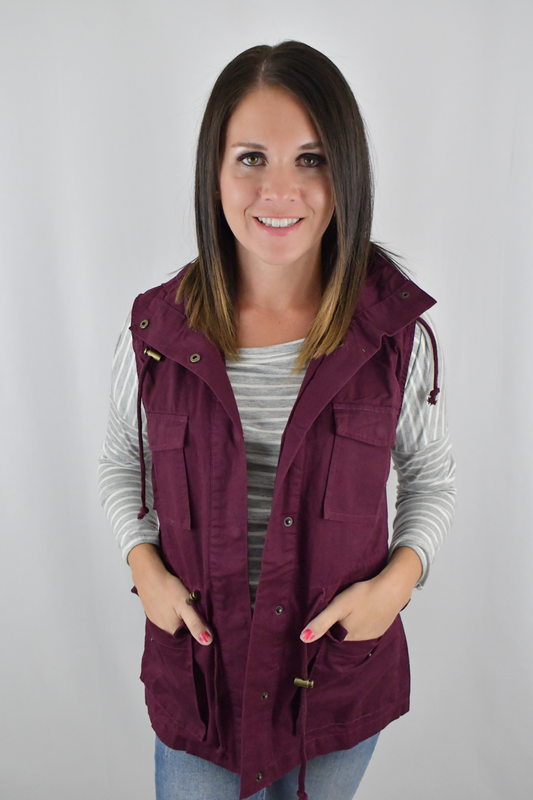 Just Be Beautiful Wine Vest