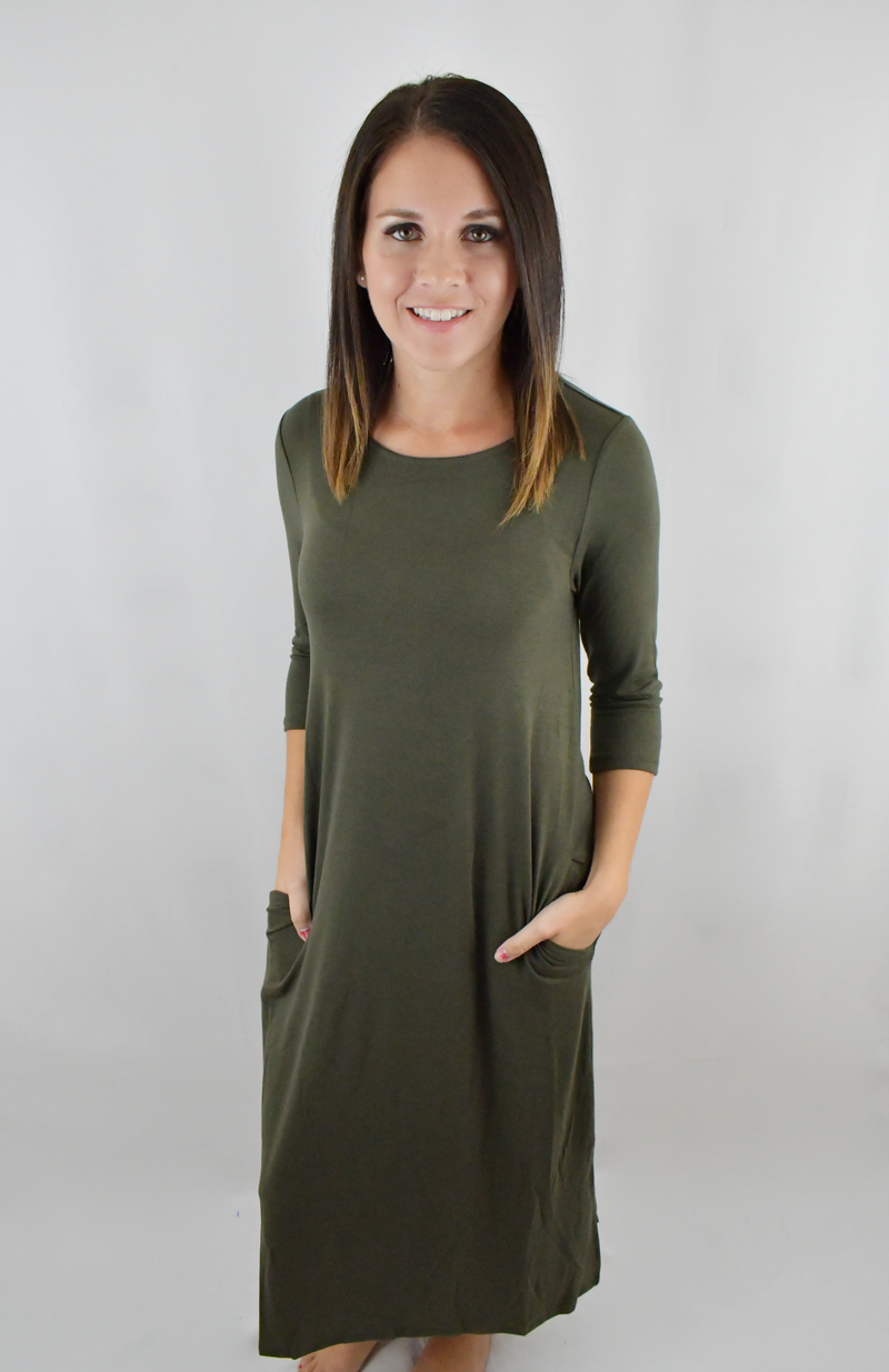 Something About You Olive Dress