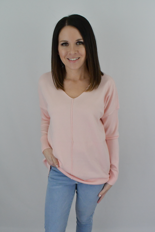 Escape The Breeze Sweater-Dusty Coral