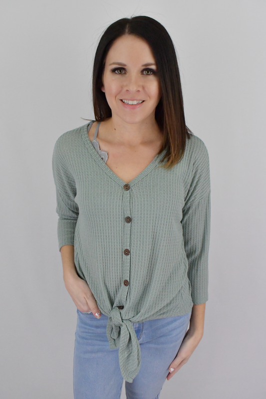 Seaside Dreams Sage Top