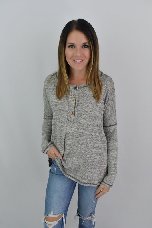 Just A Daydream Grey Top