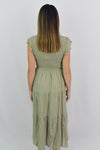 Darling Day Out Maxi Dress-Olive