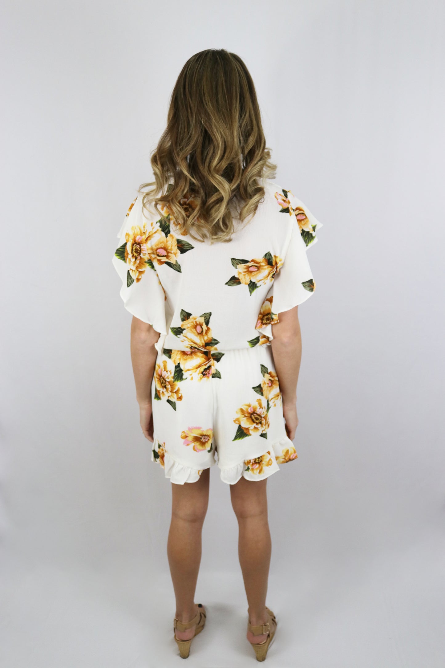 You Make It Easy Floral Romper