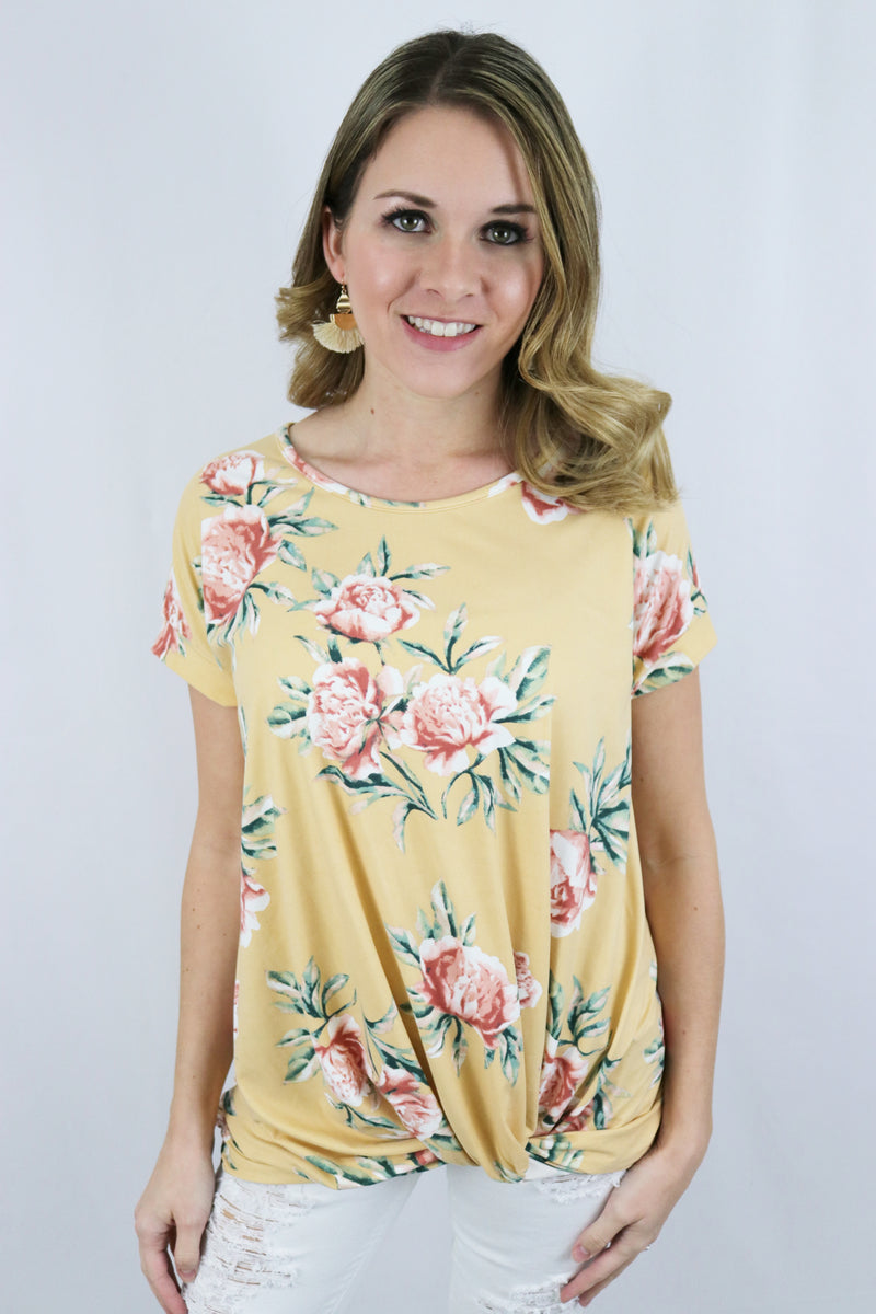 You are my Sunshine Floral Top