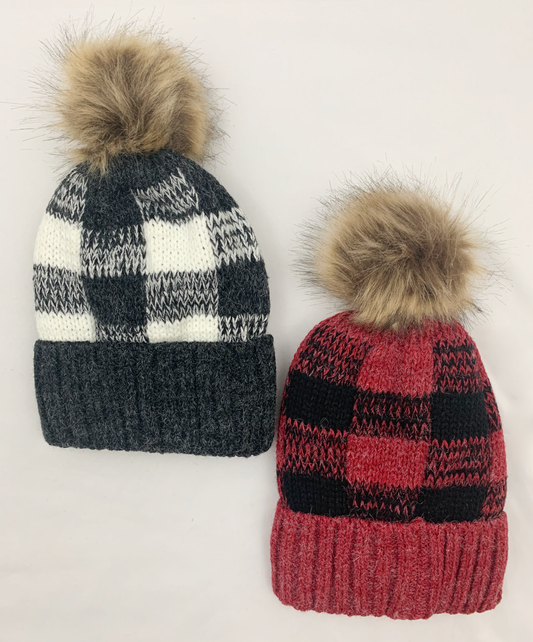 Plaid Beanies