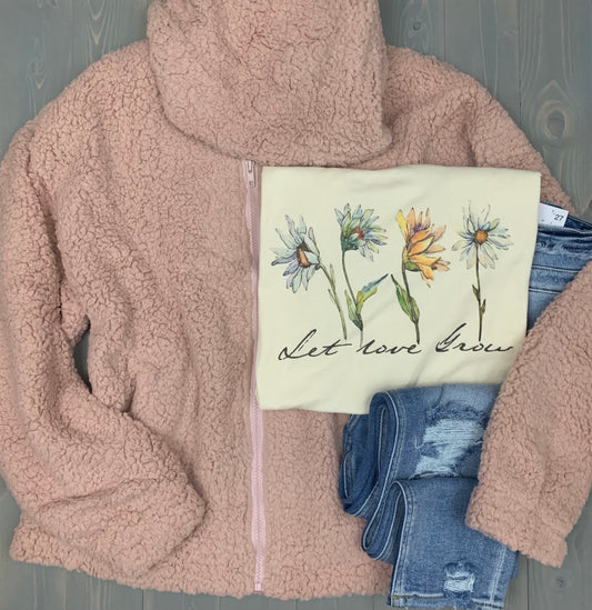 Teddy Zip Up Sherpa Jacket