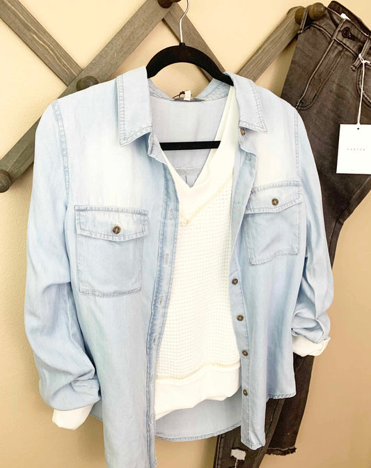 Choose You Chambray Shacket